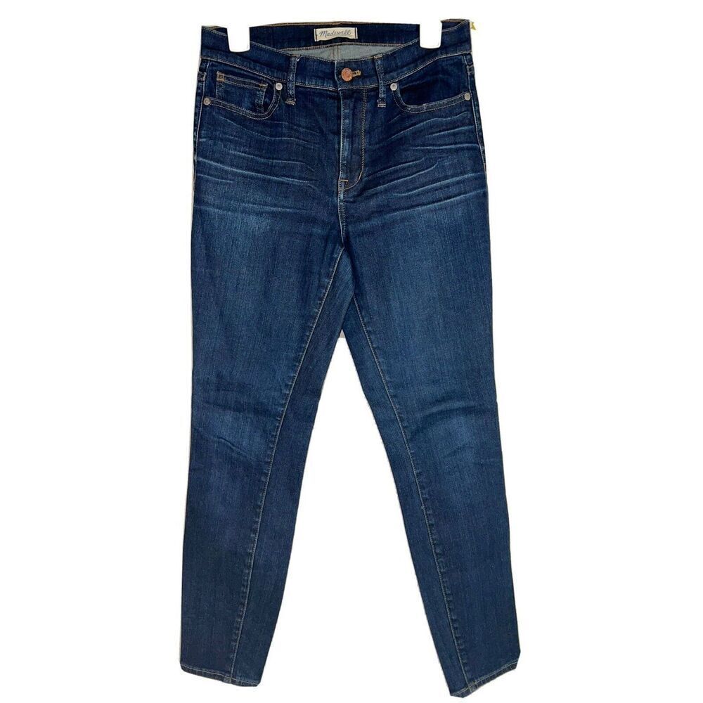 madewell jeans 28 high riser skinny